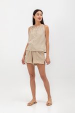 FAYA COTTON ELASTIC SHORTS