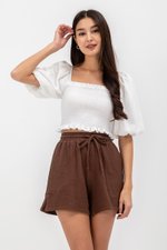 FAYA COTTON ELASTIC SHORTS