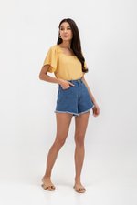GRACIELA SQUARENECK ELASTIC STRAP TOP
