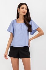 GRACIELA SQUARENECK ELASTIC STRAP TOP