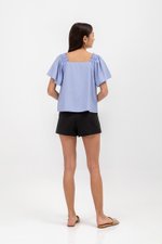 GRACIELA SQUARENECK ELASTIC STRAP TOP