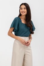 GRACIELA SQUARENECK ELASTIC STRAP TOP