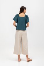 GRACIELA SQUARENECK ELASTIC STRAP TOP