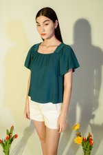 GRACIELA SQUARENECK ELASTIC STRAP TOP