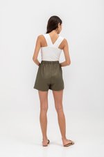 GENVERA ELASTIC WAISTBAND TENCEL SHORTS