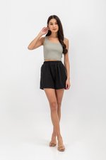 GENVERA ELASTIC WAISTBAND TENCEL SHORTS