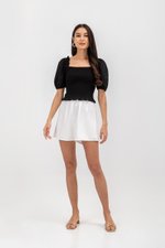 GENVERA ELASTIC WAISTBAND TENCEL SHORTS