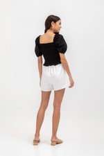 GENVERA ELASTIC WAISTBAND TENCEL SHORTS