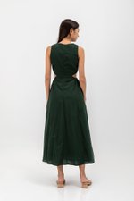 EMILENE CUT OUT LINEN MAXI DRESS EMILENE CUT OUT LINEN MAXI DRESS