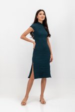 TOSCA TEXTURED SHEATH MIDI CHEONGSAM
