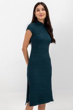 TOSCA TEXTURED SHEATH MIDI CHEONGSAM