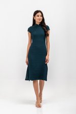 TOSCA TEXTURED SHEATH MIDI CHEONGSAM