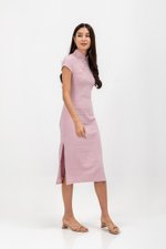 TOSCA TEXTURED SHEATH MIDI CHEONGSAM