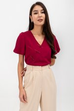 TUVA PUFF SLEEVE CHEONGSAM TOP