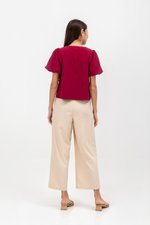 TUVA PUFF SLEEVE CHEONGSAM TOP