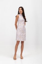 YOKO FLORAL JACQUARD CHEONGSAM
