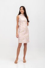 YOKO FLORAL JACQUARD CHEONGSAM
