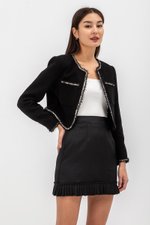 ARCADIA CROPPED TWEED JACKET