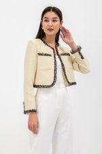 ARCADIA CROPPED TWEED JACKET