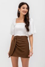 CERANE RUCHED FOLDOVER SKORTS