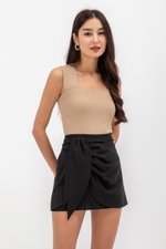 CERANE RUCHED FOLDOVER SKORTS