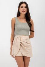 CERANE RUCHED FOLDOVER SKORTS