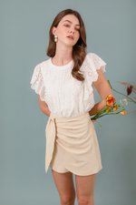 CERANE RUCHED FOLDOVER SKORTS