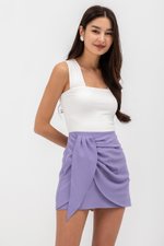 CERANE RUCHED FOLDOVER SKORTS