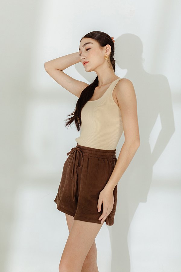 FAYA COTTON ELASTIC SHORTS