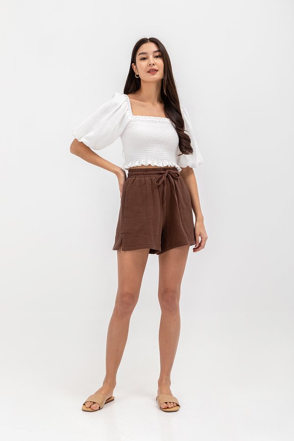 FAYA COTTON ELASTIC SHORTS