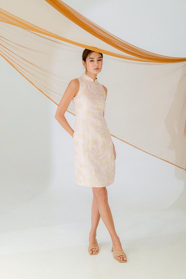 YOKO FLORAL JACQUARD CHEONGSAM