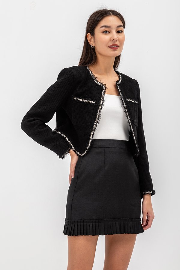 ARCADIA CROPPED TWEED JACKET