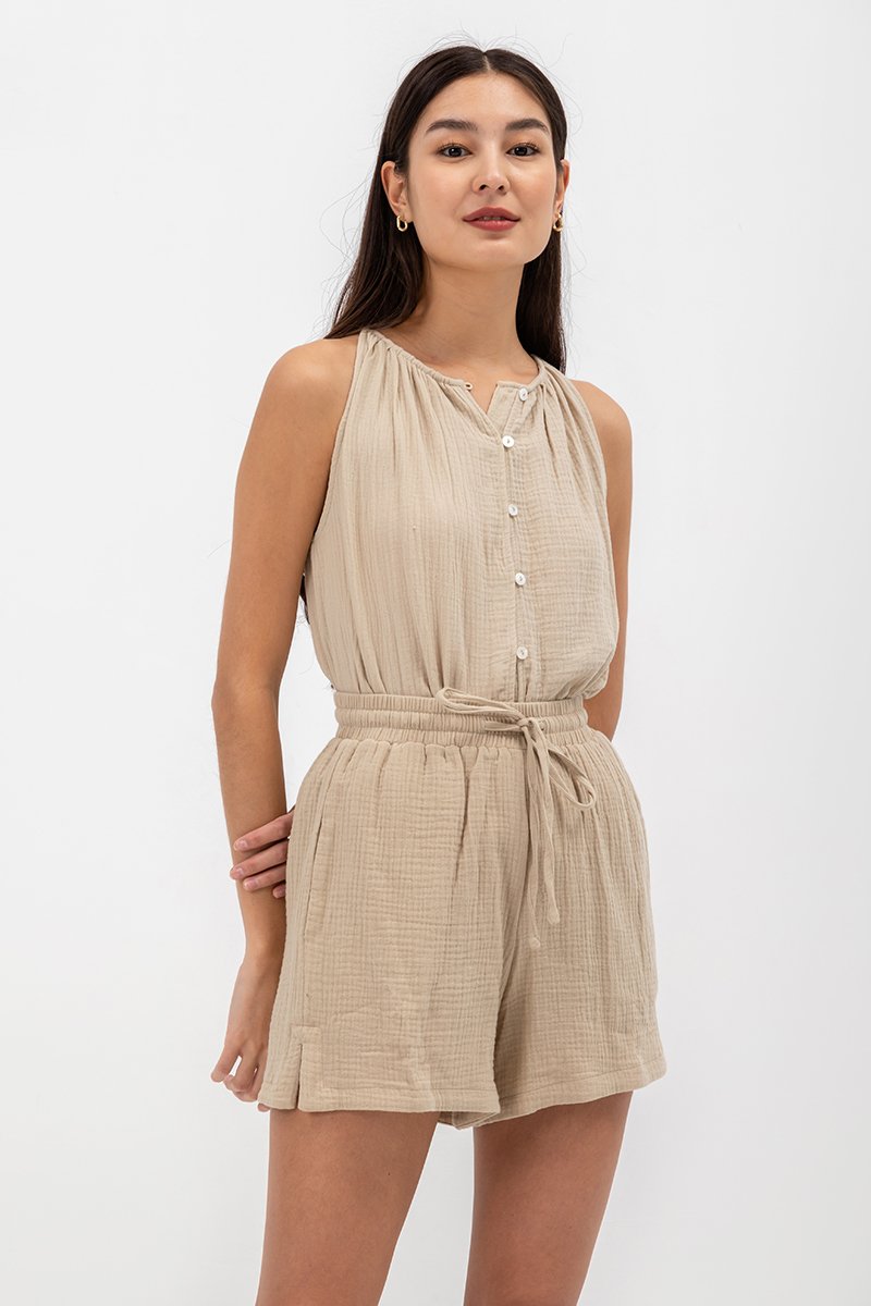 FAYA COTTON ELASTIC SHORTS