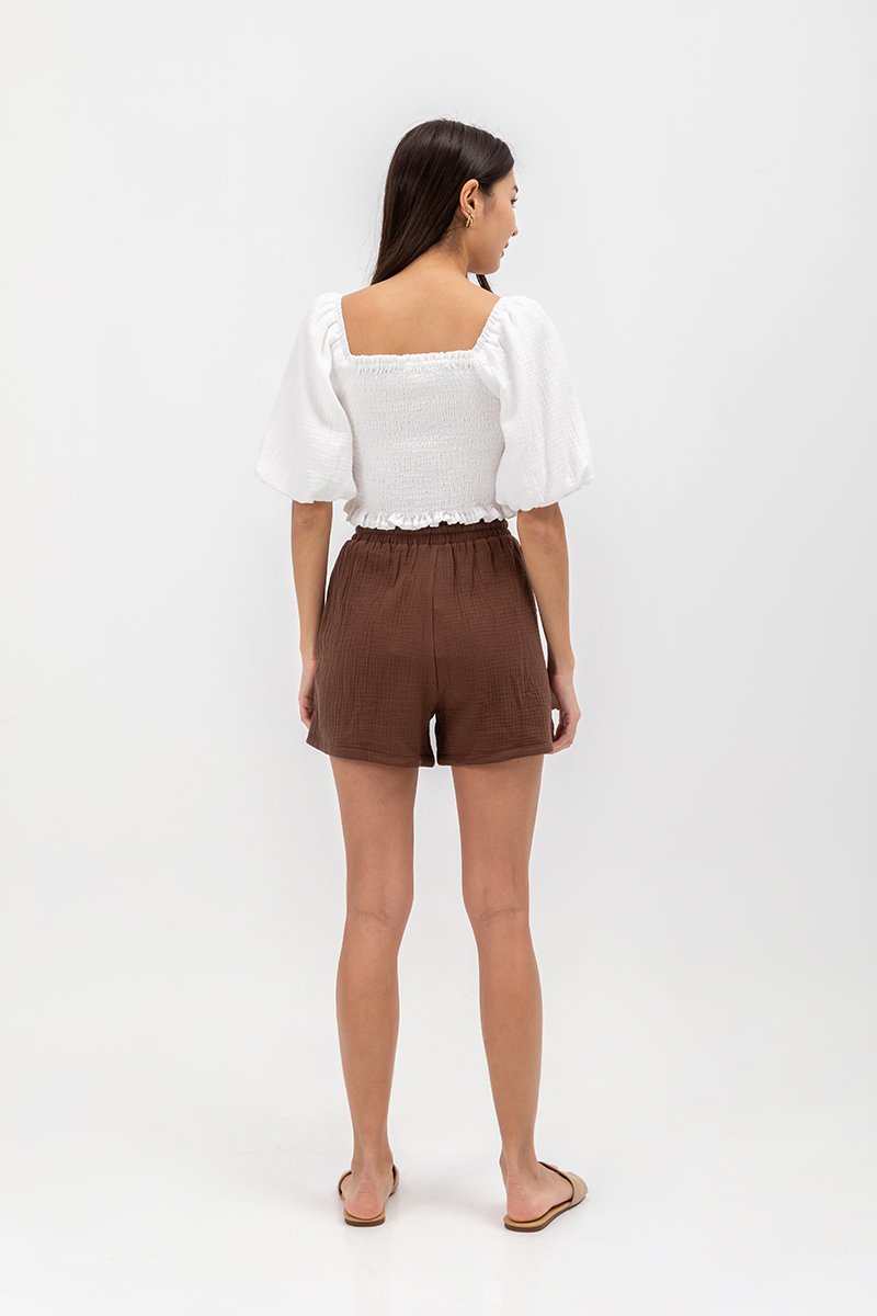 FAYA COTTON ELASTIC SHORTS