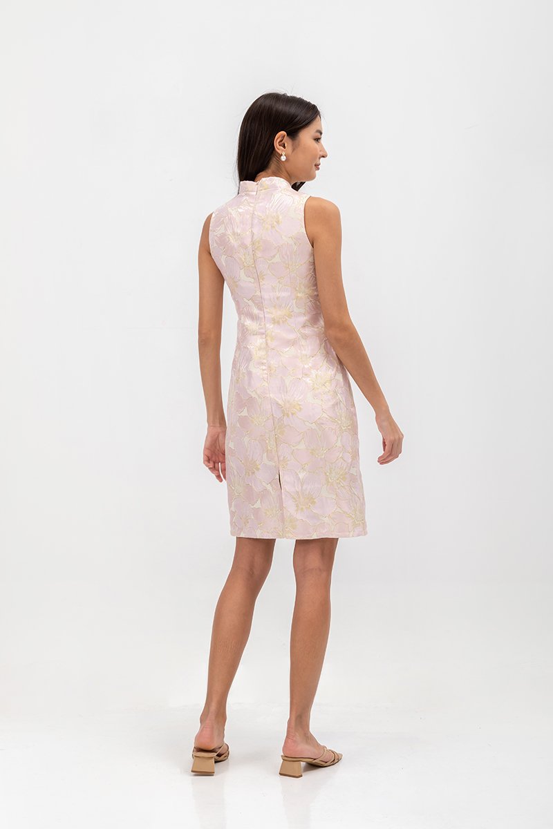 YOKO FLORAL JACQUARD CHEONGSAM