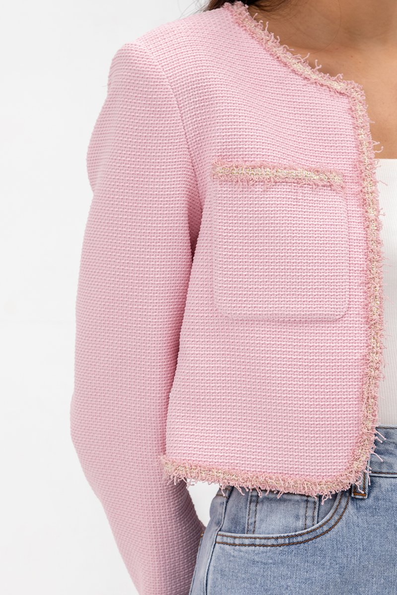 ARCADIA CROPPED TWEED JACKET