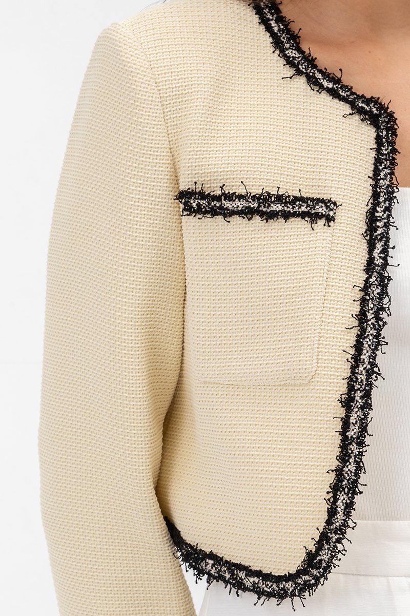 ARCADIA CROPPED TWEED JACKET