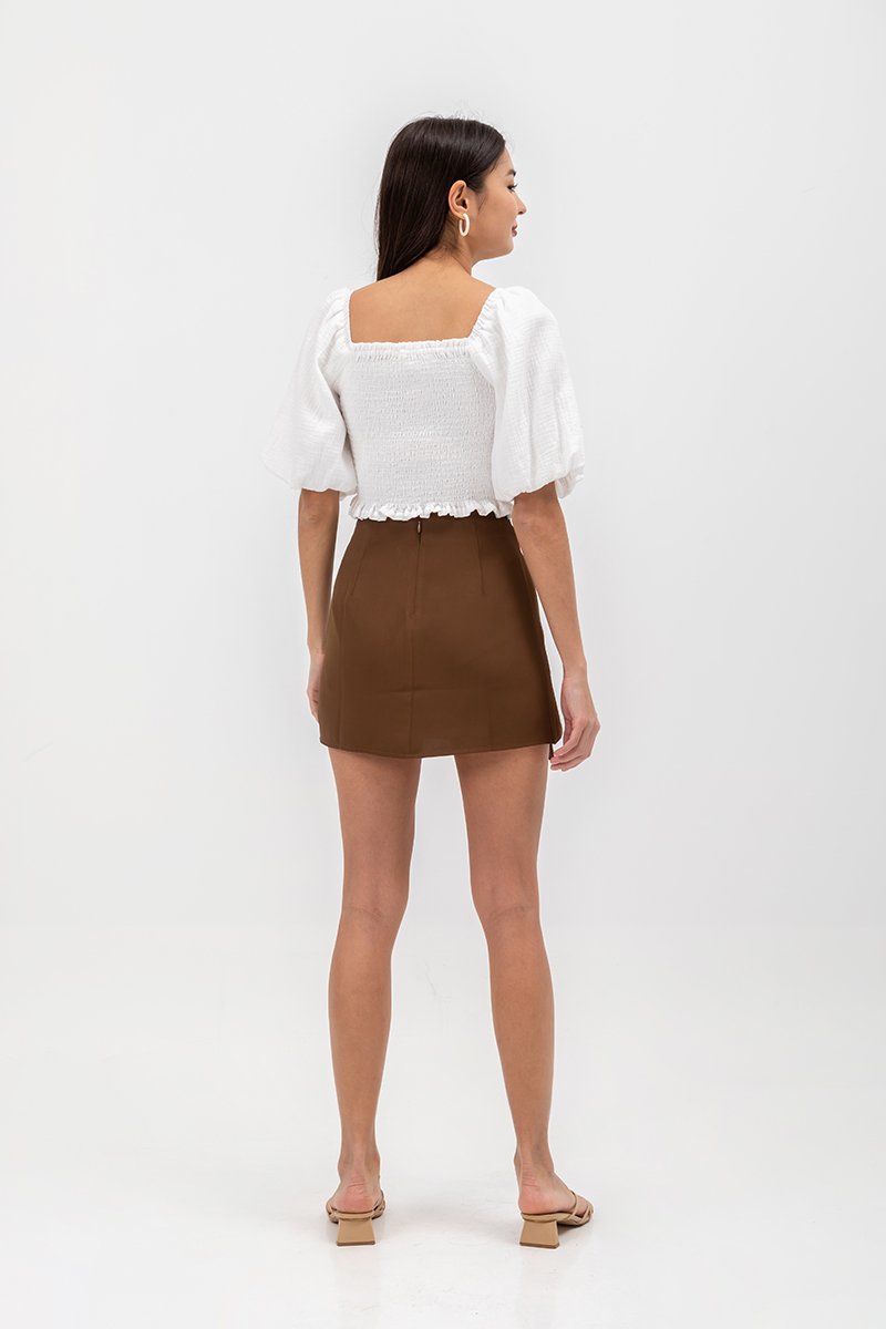 CERANE RUCHED FOLDOVER SKORTS