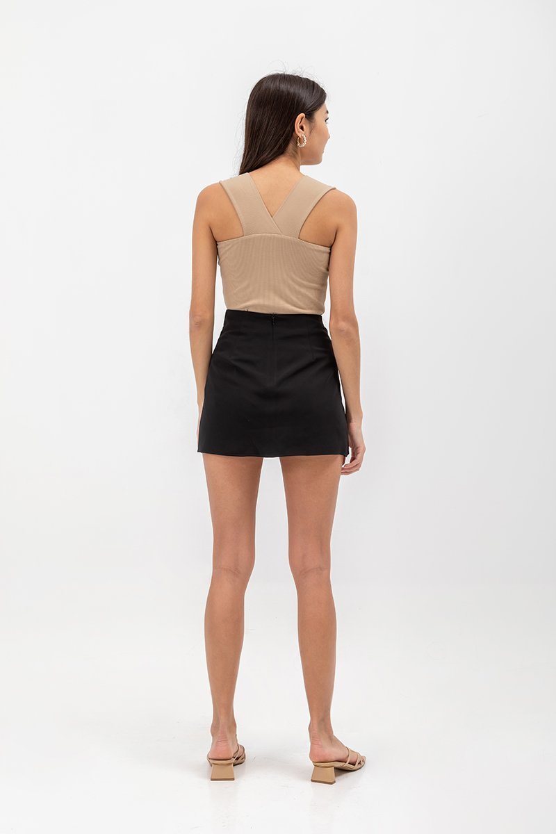 CERANE RUCHED FOLDOVER SKORTS