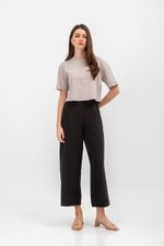 URSULA COTTON JERSEY CROPPED BOXY T SHIRT