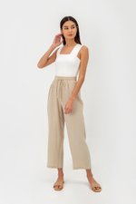 JACE DRAWSTRING WAIST COTTON PANTS JACE DRAWSTRING WAIST COTTON PANTS