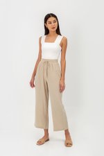 JACE DRAWSTRING WAIST COTTON PANTS JACE DRAWSTRING WAIST COTTON PANTS