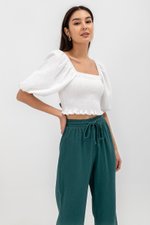 JACE DRAWSTRING WAIST COTTON PANTS JACE DRAWSTRING WAIST COTTON PANTS