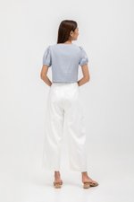 NALINI RUCHED FRONT TIE TOP