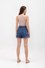 GIADA ASYMMETRICAL WRAP DENIM SKORTS GIADA ASYMMETRICAL WRAP DENIM SKORTS