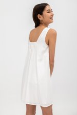 HARRISON VNECK ELASTIC BACK MINI DRESS