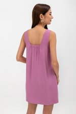 HARRISON VNECK ELASTIC BACK MINI DRESS