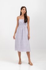 YASMIN EYELET CAMISOLE MIDI DRESS
