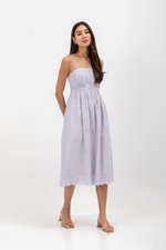 YASMIN EYELET CAMISOLE MIDI DRESS