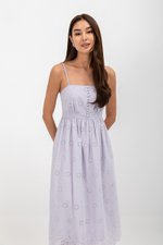 YASMIN EYELET CAMISOLE MIDI DRESS